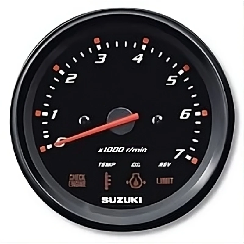 New Stock Suzuki 4 inch Black Tachometer